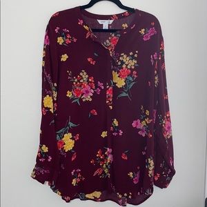 Floral tunic top